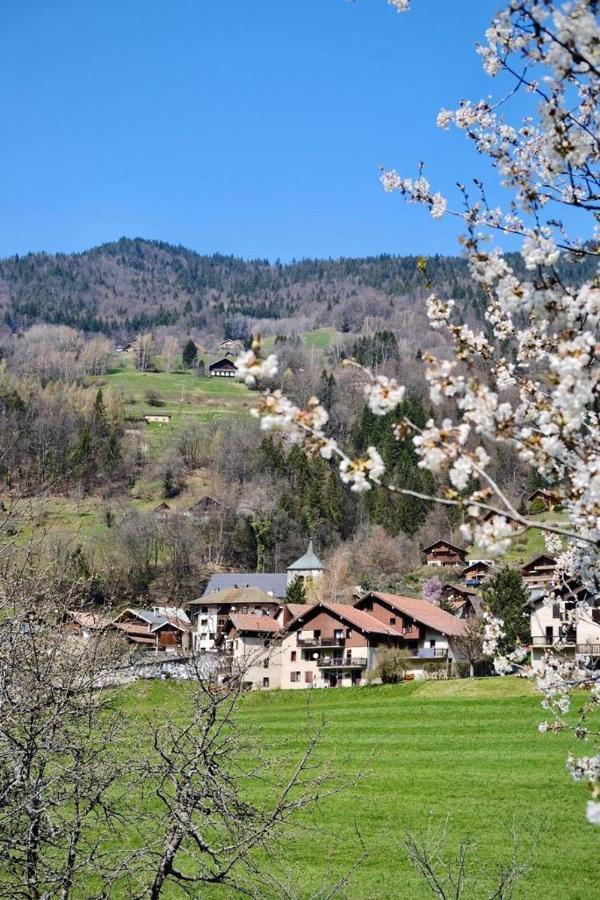 Appartement 75m2 duplex au cœur du village de Queige Extérieur photo